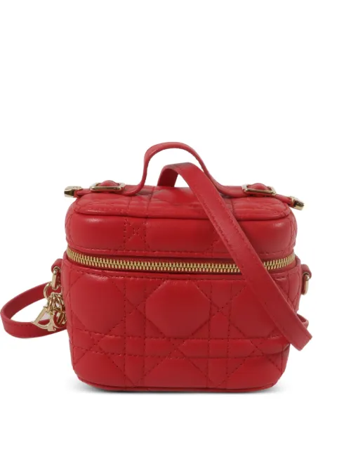 Christian Dior Pre-Owned Lady Dior quilted shoulder bag Red LADYDIORVANITY