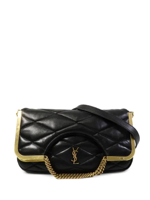 Saint Laurent Pre-Owned logo-detail tote bag Black GUE754001