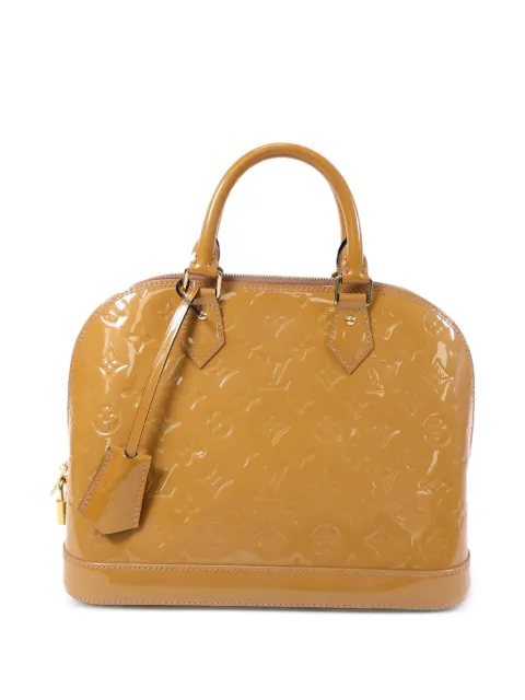 Louis Vuitton Pre-Owned PM Monogram Vernis Alma handbag Yellow M91583