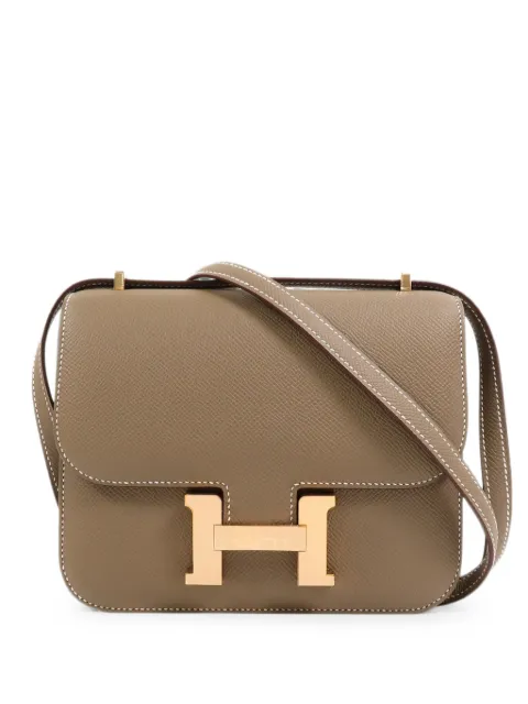 Hermès Pre-Owned mini Constance leather shoulder bag Grey B18PGHW