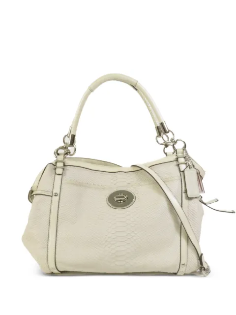 Coach Vintage snake-effect turn-lock shoulder bag Neutrals A1220