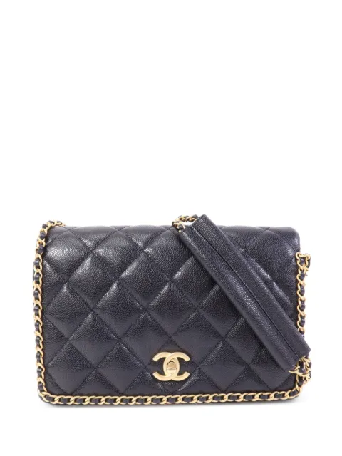 CHANEL Pre-Owned CC turn-lock flap shoulder bag Black AS3468