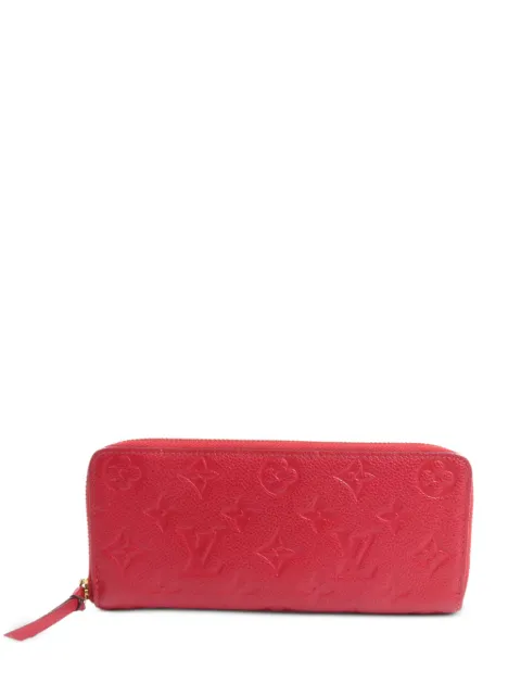 Louis Vuitton Pre-Owned Clemence Monogram Empreinte wallet Red M60169