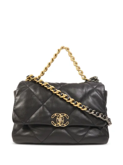 CHANEL Pre-Owned 19 Flap shoulder bag Black C19MEDIUM