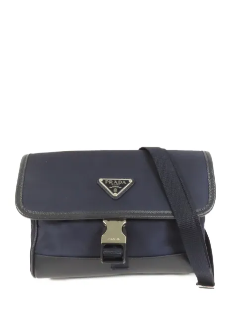 Prada Pre-Owned buckle-fastening shoulder bag Blue 2ZH108