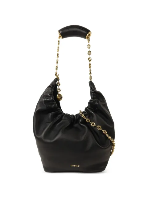 Loewe Pre-Owned small Squeeze chain-strap lambskin shoulder bag Black SMALLSQUEEZEBAG