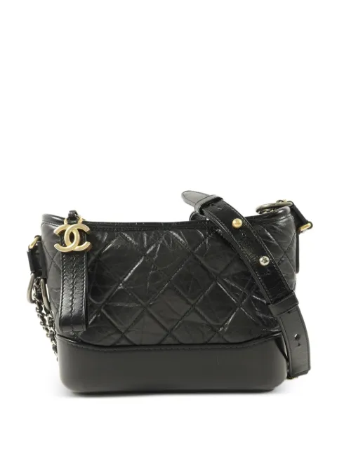 CHANEL Pre-Owned Gabrielle quilted shoulder bag Black A91810