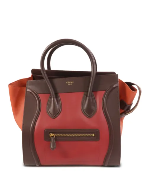 Celine Pre-Owned Mini Luggage leather tote bag Red MINILUGGAGE
