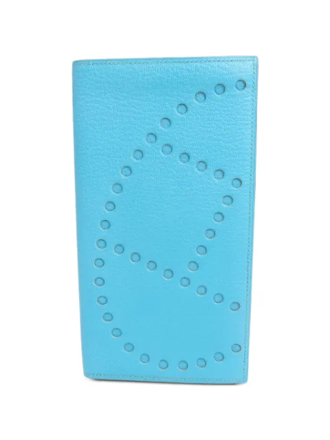 Hermès Pre-Owned 2010 Evelyne wallet Blue N7N