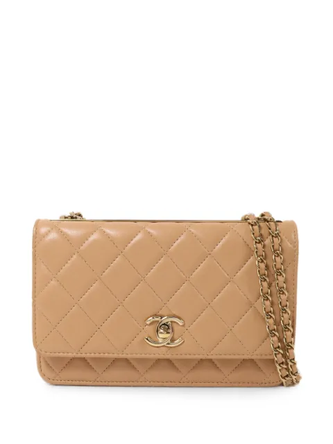 CHANEL Pre-Owned quilted CC turn-lock shoulder bag Neutrals A80982