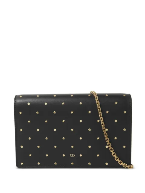 Christian Dior Pre-Owned star-studded leather shoulder bag Black 2181500057478