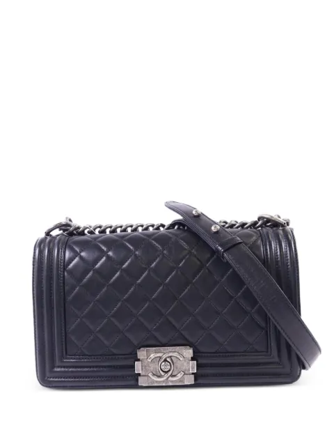 CHANEL Pre-Owned 25 Boy quilted shoulder bag Black BOY25