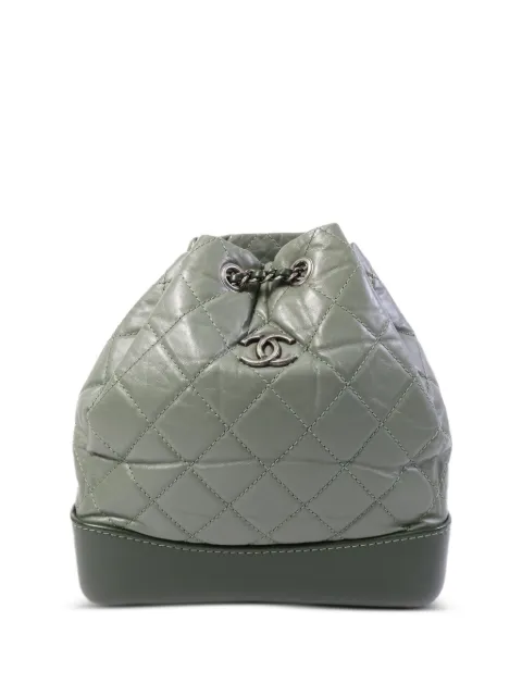 CHANEL Pre-Owned CC Gabrielle backpack Green A94485