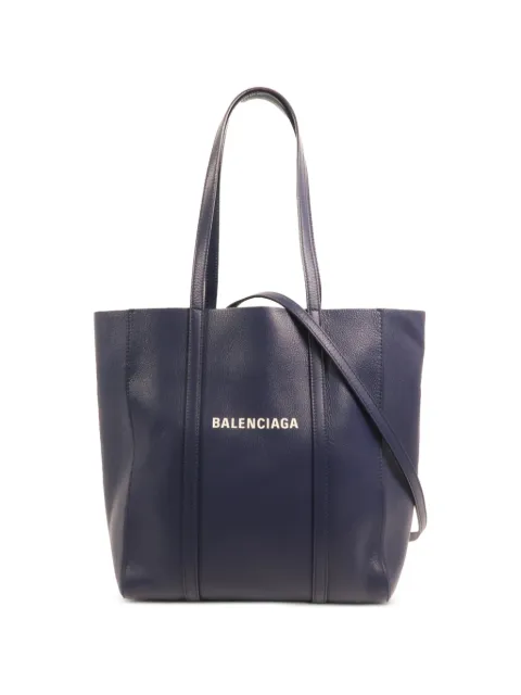 Balenciaga Pre-Owned Everyday XS leather tote bag Blue 551810