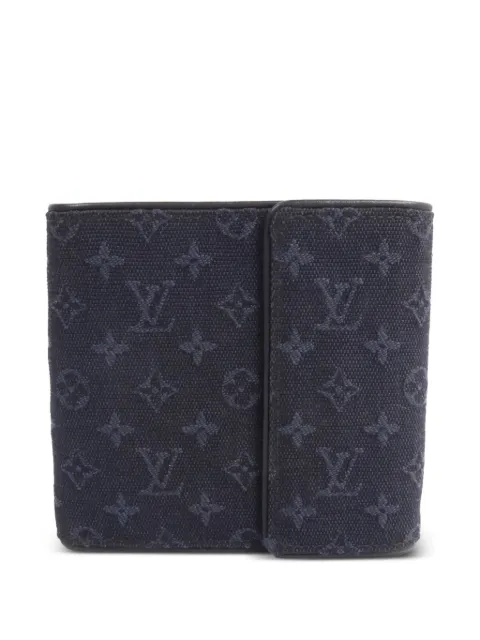 Louis Vuitton Pre-Owned mini Monogram-canvas bi-fold wallet Black M92439