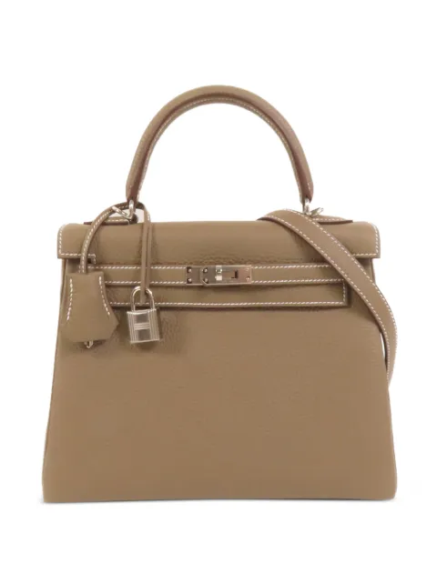Hermès Pre-Owned 2026 25 Kelly leather tote bag Neutrals G18PHW