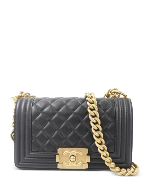 CHANEL Pre-Owned 20 Boy quilted shoulder bag Black A67085