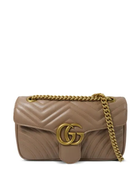 Gucci Pre-Owned Marmont chain-strap shoulder bag Neutrals 443497