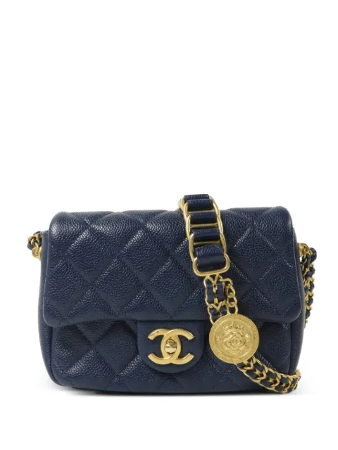 CHANEL Pre-Owned CC turn-lock shoulder bag Blue AS2482