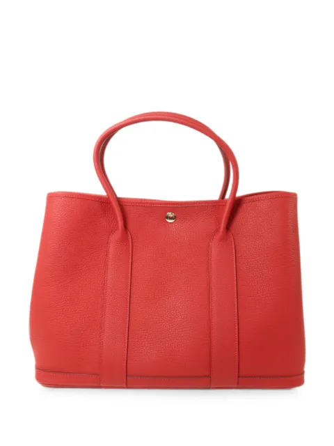 Hermès Pre-Owned 2016 PM Garden Party leather tote bag Red X5X