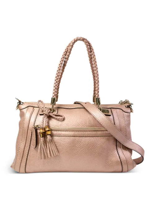 Gucci Pre-Owned Metallic Pebbled tote bag Pink 282300