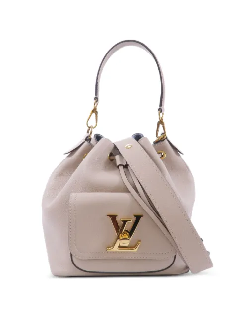 Louis Vuitton Pre-Owned Lockme bucket bag Neutrals M57688