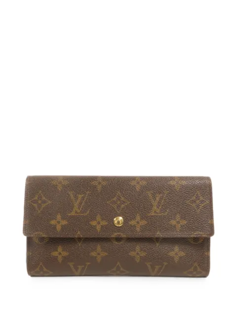 Louis Vuitton Pre-Owned Monogram Portefeuille International foldover-top wallet Brown M61217