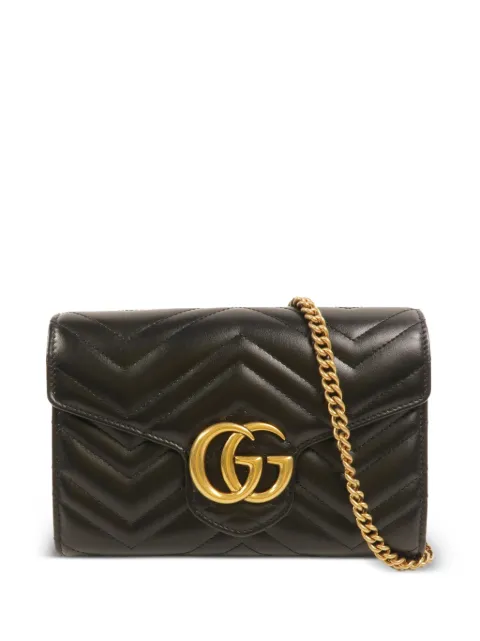 Gucci Pre-Owned GG Marmont shoulder bag Black 474575