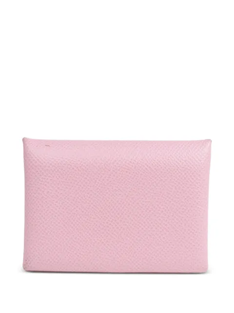 Hermès Pre-Owned Calvi Duo wallet Pink U8WPHW