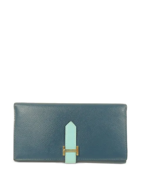 Hermès Pre-Owned 2016 Bearn trifold wallet Blue XAI003UF