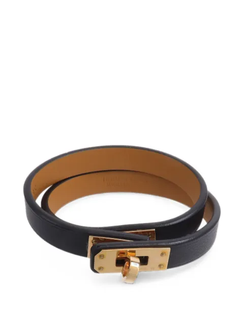 Hermès Pre-Owned 2021 mini Kelly Double Tour bracelet Black Z89PGHW