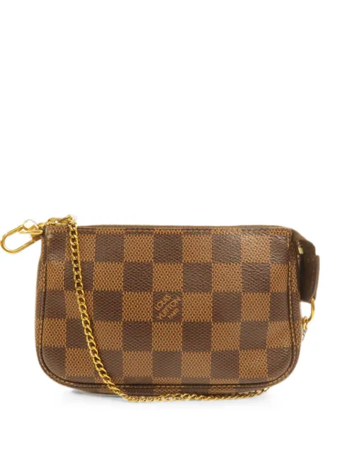 Louis Vuitton Pre-Owned mini Pochette Accessoires Damier shoulder bag Brown N58009