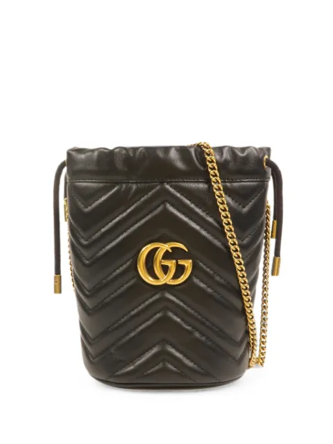 Gucci Pre-Owned GG Marmont mini bag Black 575163