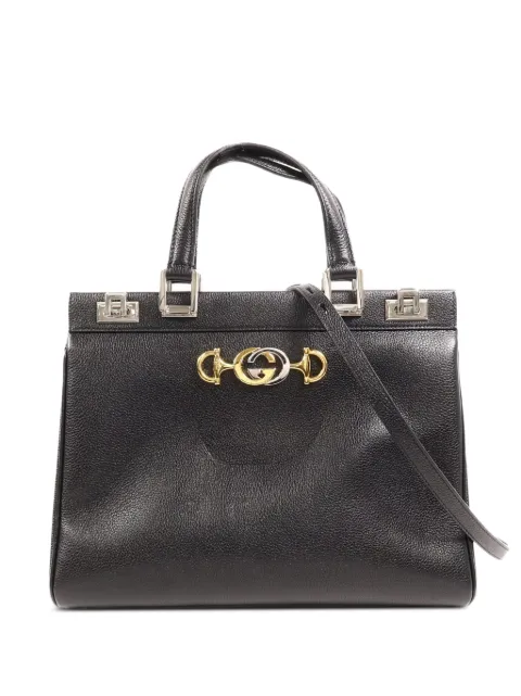 Gucci Pre-Owned GG Zumi two-way leather tote bag Black 564714