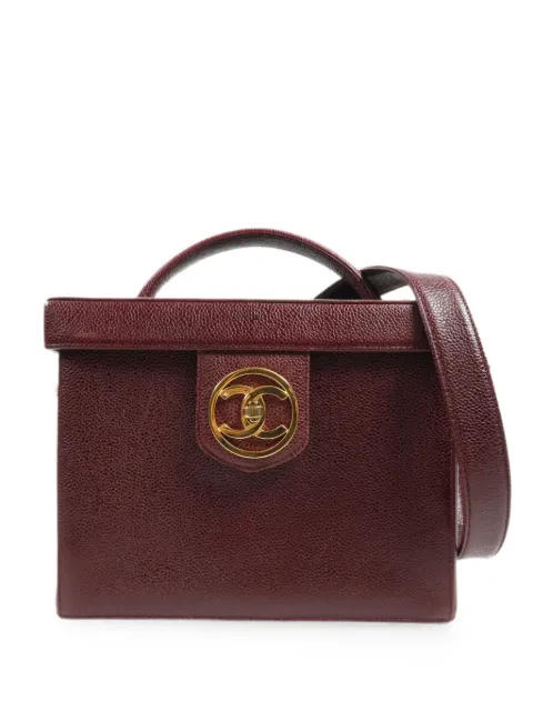 CHANEL Pre-Owned CC turn-lock tote bag Red 2WAYSHOULDERBAG