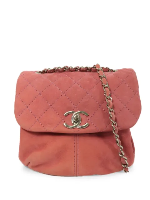 CHANEL Pre-Owned quilted CC turn-lock shoulder bag Pink CHAINSHOULDER