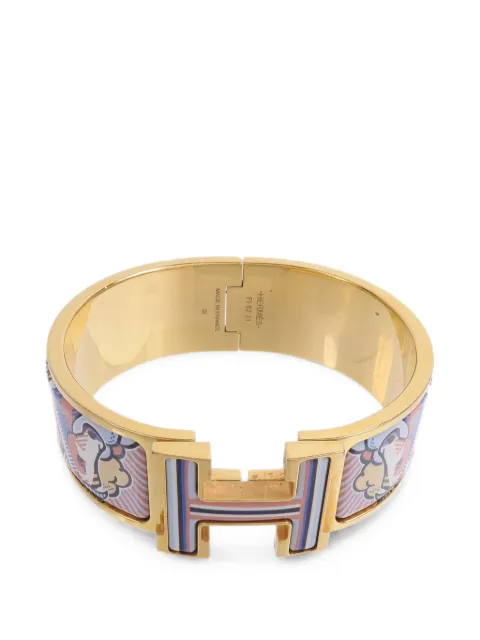 Hermès Pre-Owned Clic Clac H enamel bracelet Gold CLICCLACH