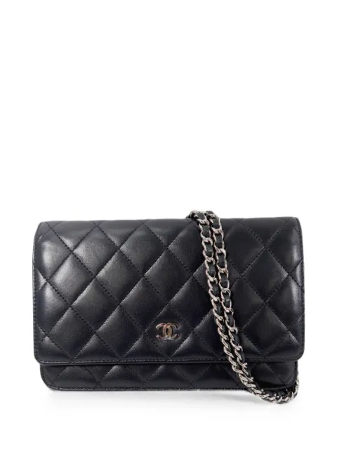 CHANEL Pre-Owned WOC Wallet On Chain shoulder bag Black AP0250