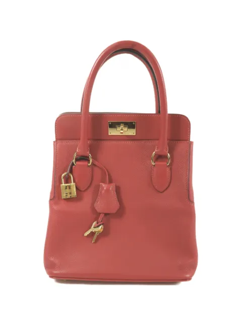 Hermès Pre-Owned Toolbox 20 Evercolor leather tote bag Red XROUGEGRENAT
