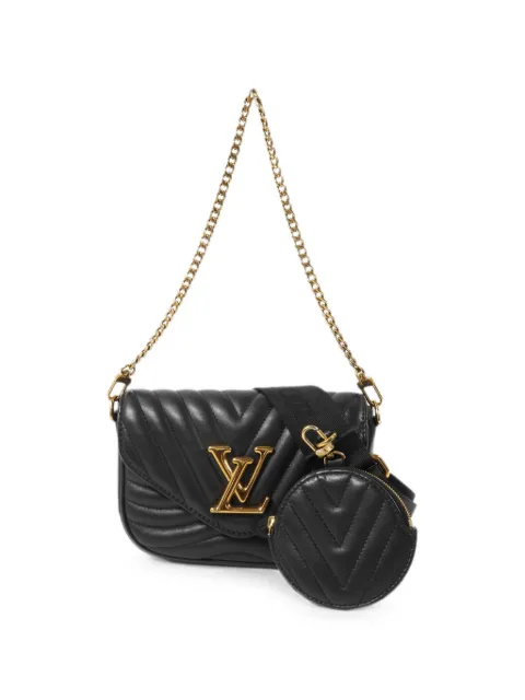 Louis Vuitton Pre-Owned New Wave calf leather mini shoulder bag Black M56461