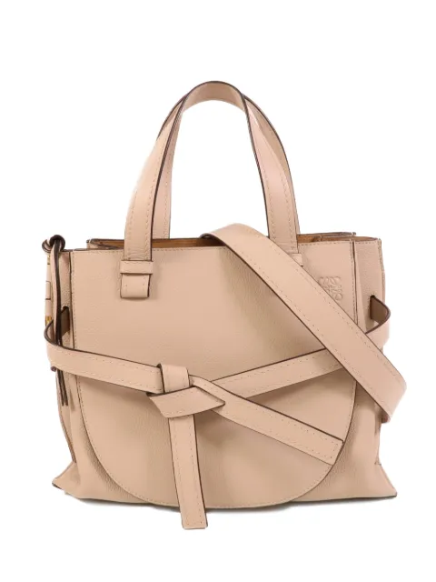Loewe Pre-Owned Gate leather tote bag Neutrals GATETOPHANDLE