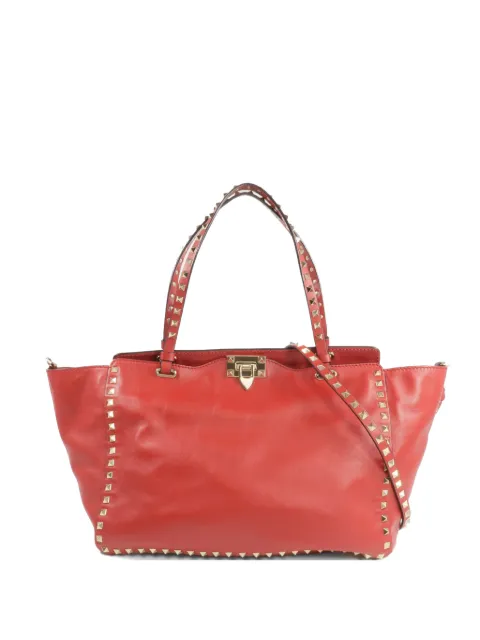 Valentino Garavani Pre-Owned Rockstud double-handle tote bag Red ROCKSTUDTOTE