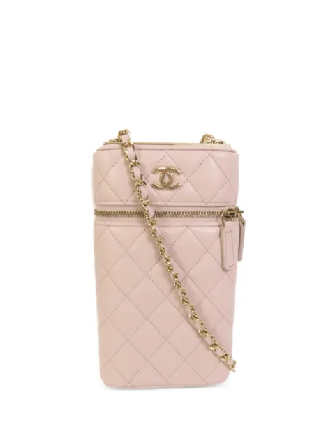 CHANEL Pre-Owned interlocking-CC shoulder bag Pink AP2091