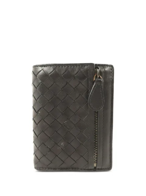 Bottega Veneta Pre-Owned Intrecciato bifold wallet Black FOLDWALLET