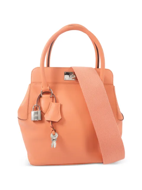 Hermès Pre-Owned 20 Toolbox leather shoulder bag Orange TL5PHW