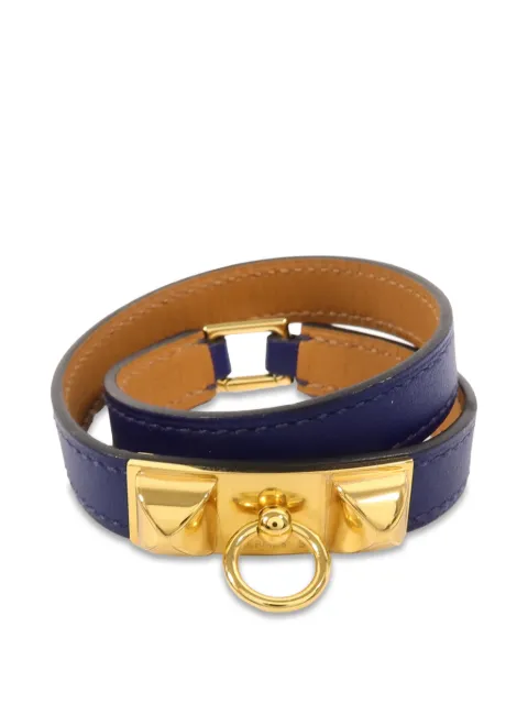 Hermès Pre-Owned Rivale Double Tour bracelet Gold Q73