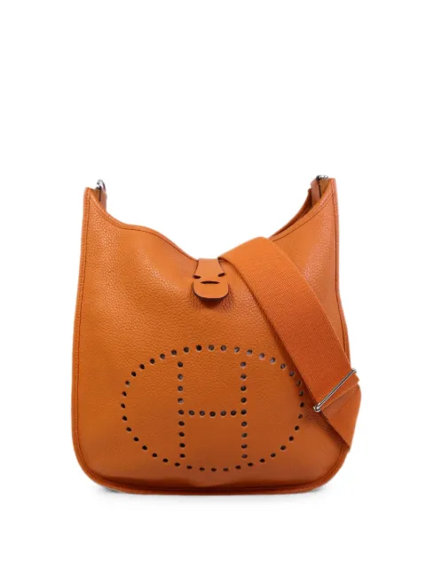 Hermès Pre-Owned 2012 PM Evelyne shoulder bag Orange P93PHW