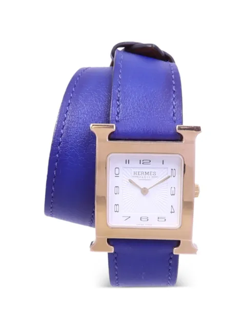Hermès Pre-Owned H Watch Double Tour 26mm watch White HH1501E