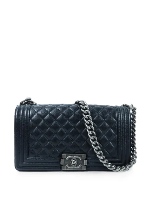 CHANEL Pre-Owned Boy 25 quilted shoulder bag Black BOY25