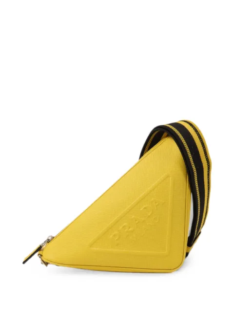 Prada Pre-Owned triangle cross body bag Yellow TRIANGLEBAG